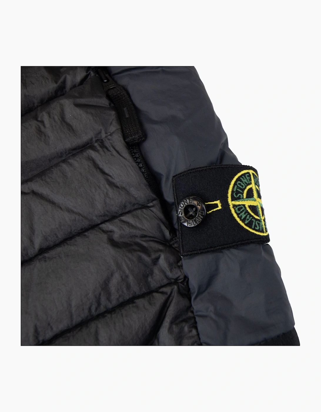 Stone Island Junior G0224 Loom Woven Chambers R-nylon Down-tc Black V0029