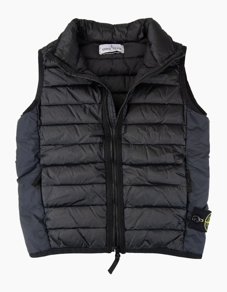 Stone Island Junior G0224 Loom Woven Chambers R-nylon Down-tc Black V0029