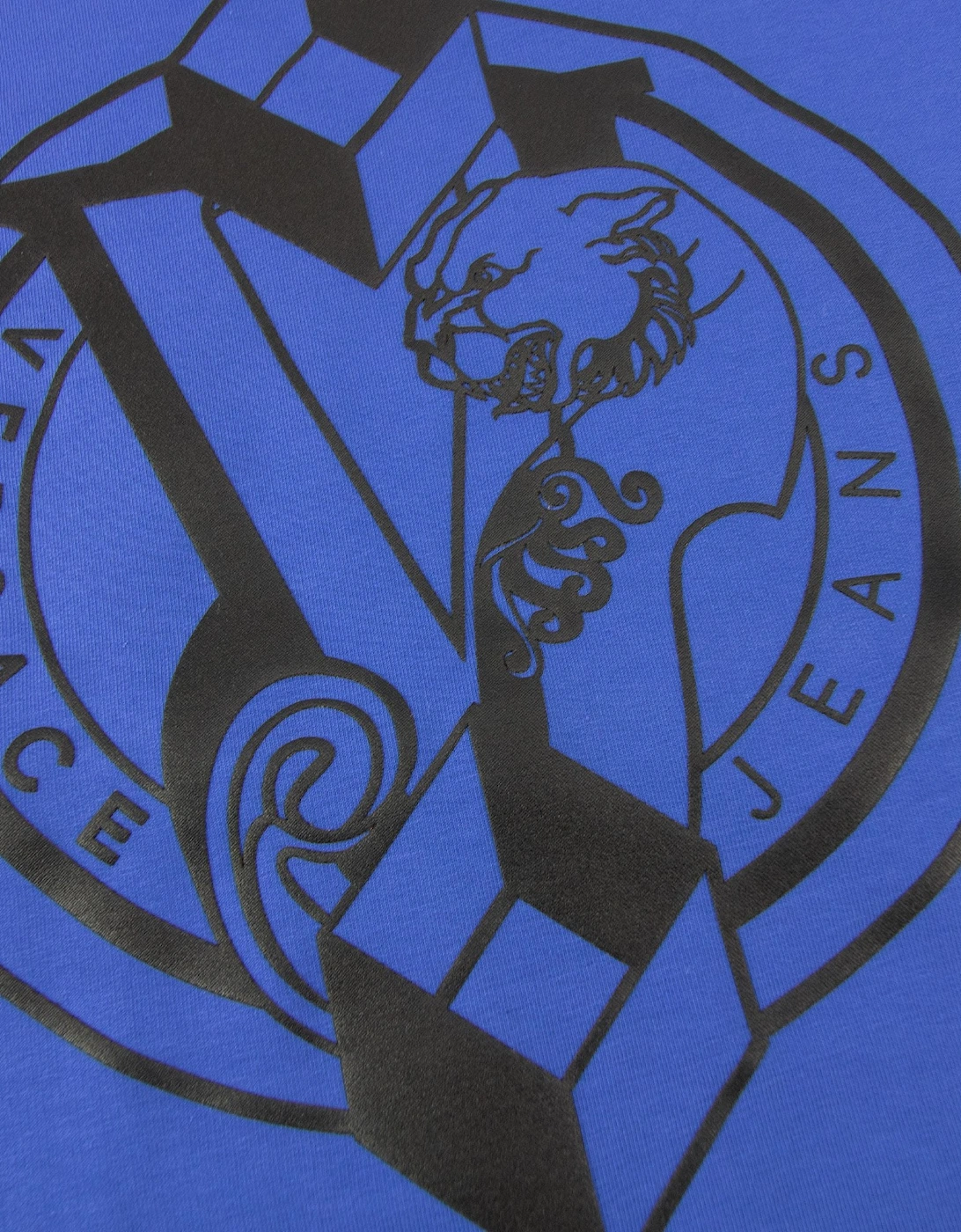 Versace Jeans Logo Light Fleece Sweatshirt Elec Blue.