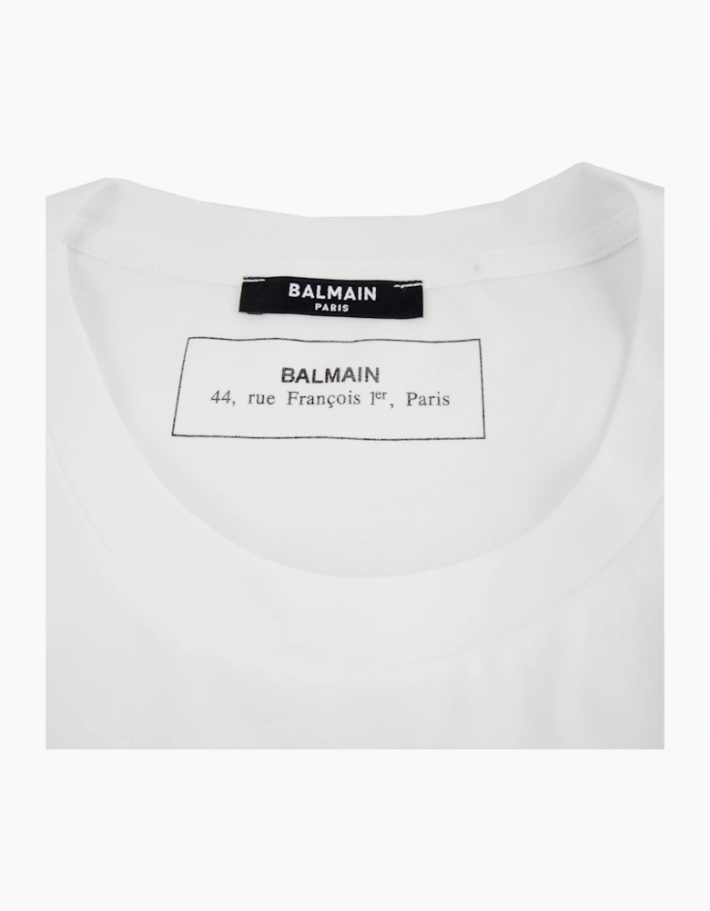 Balmain Logo Cotton T-shirt White