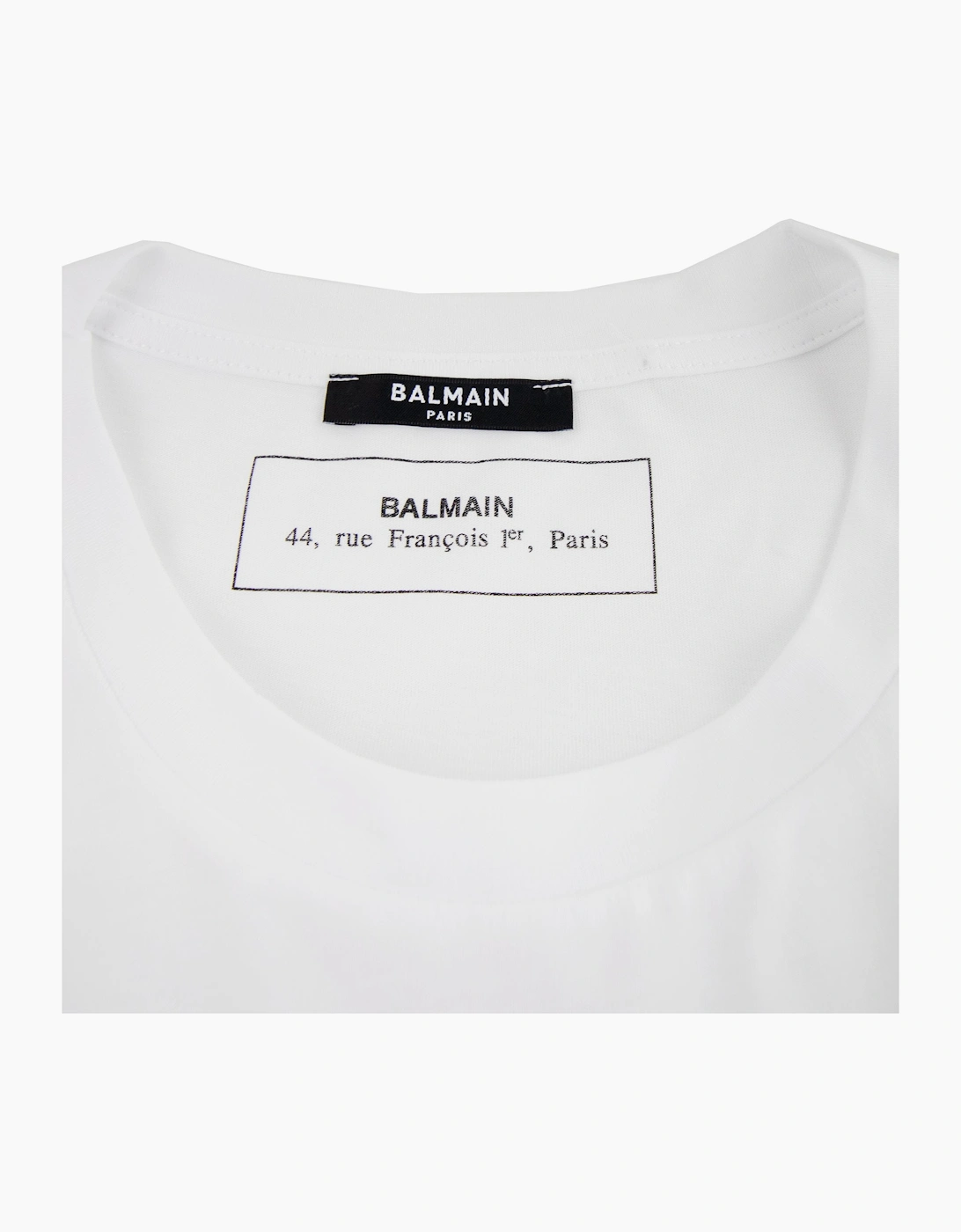 Balmain Logo Cotton T-shirt White