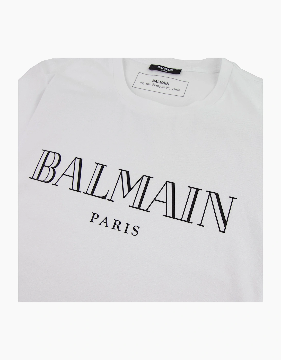 Balmain Logo Cotton T-shirt White