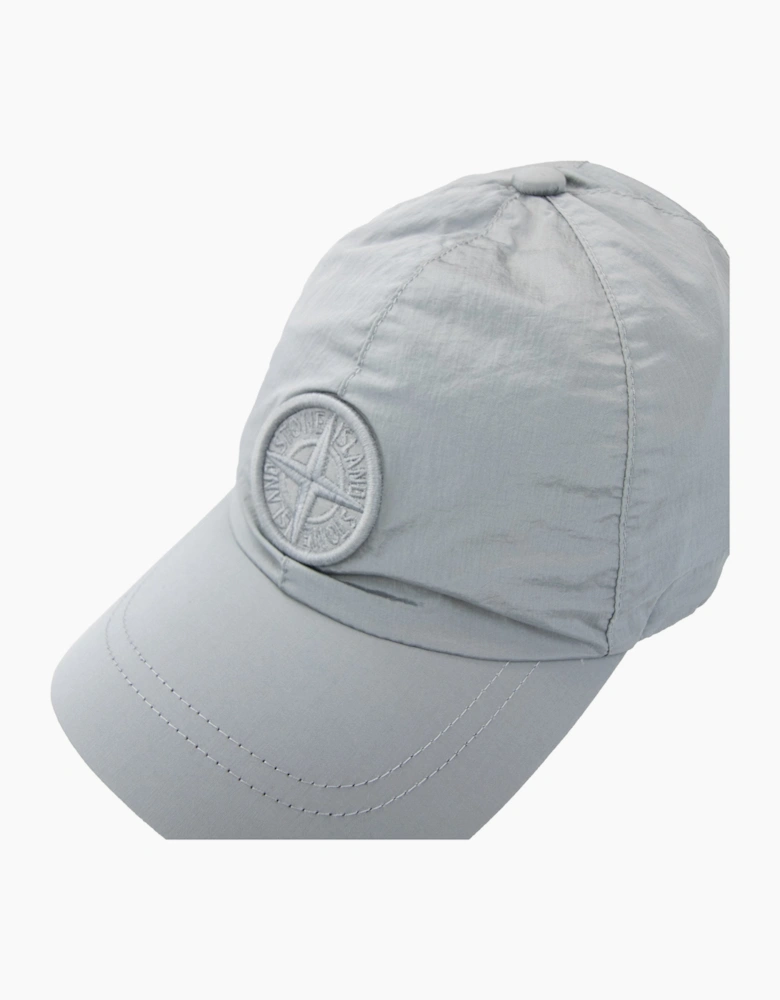 Stone Island Junior 90364 Nylon Metal Embroidered Cap Dust Grey V0064