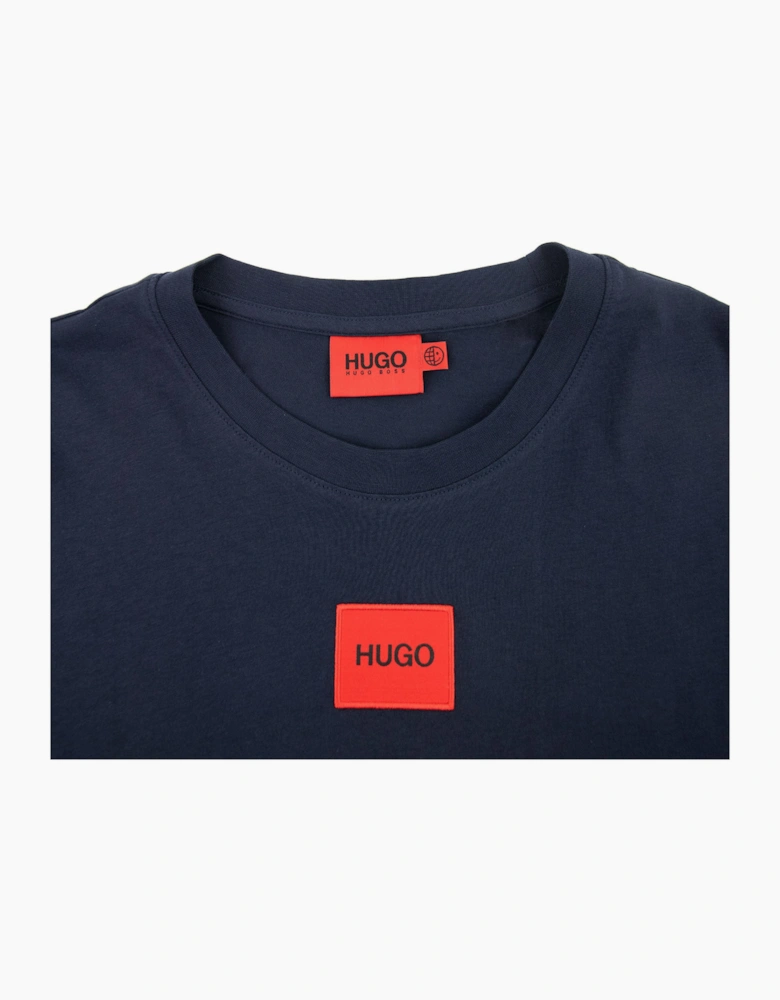 Hugo Diragolino212 Logo T Shirt Dark Blue 405