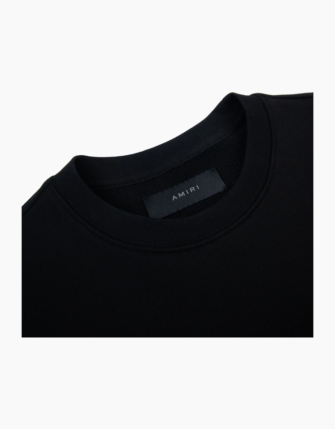 Amiri Script Logo Crew Neck Sweatshirt Black