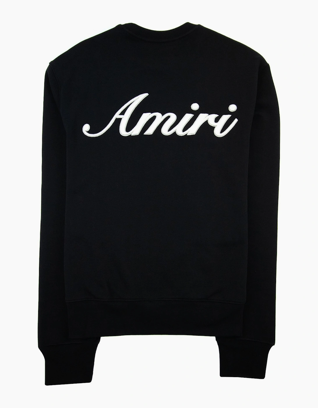 Amiri Script Logo Crew Neck Sweatshirt Black