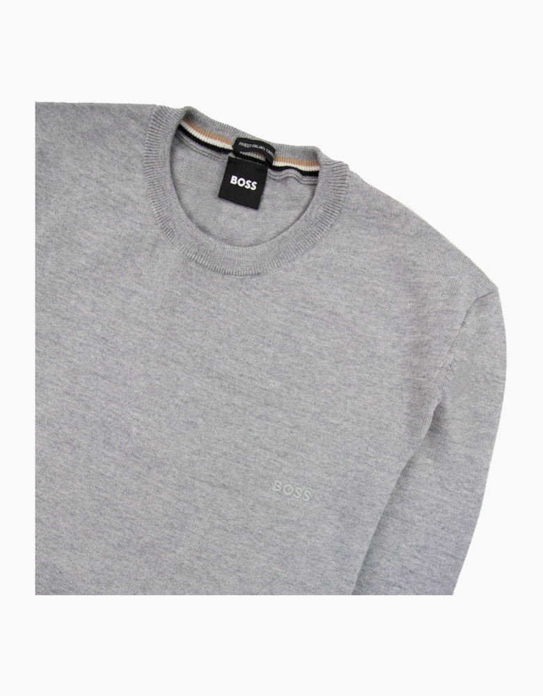 Hugo Boss Botto-l Embroidered Logo With Responsible Wool Swe Grey 041