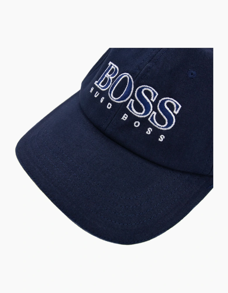 Hugo Boss Kids Embroidered Logo Cap Navy