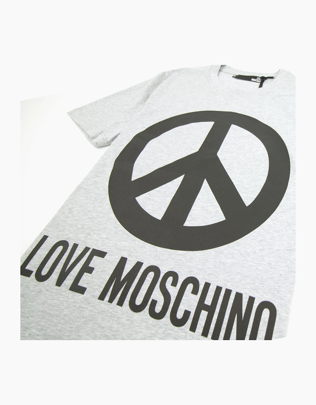 Love Moschino Peace T-shirt Grey/Black
