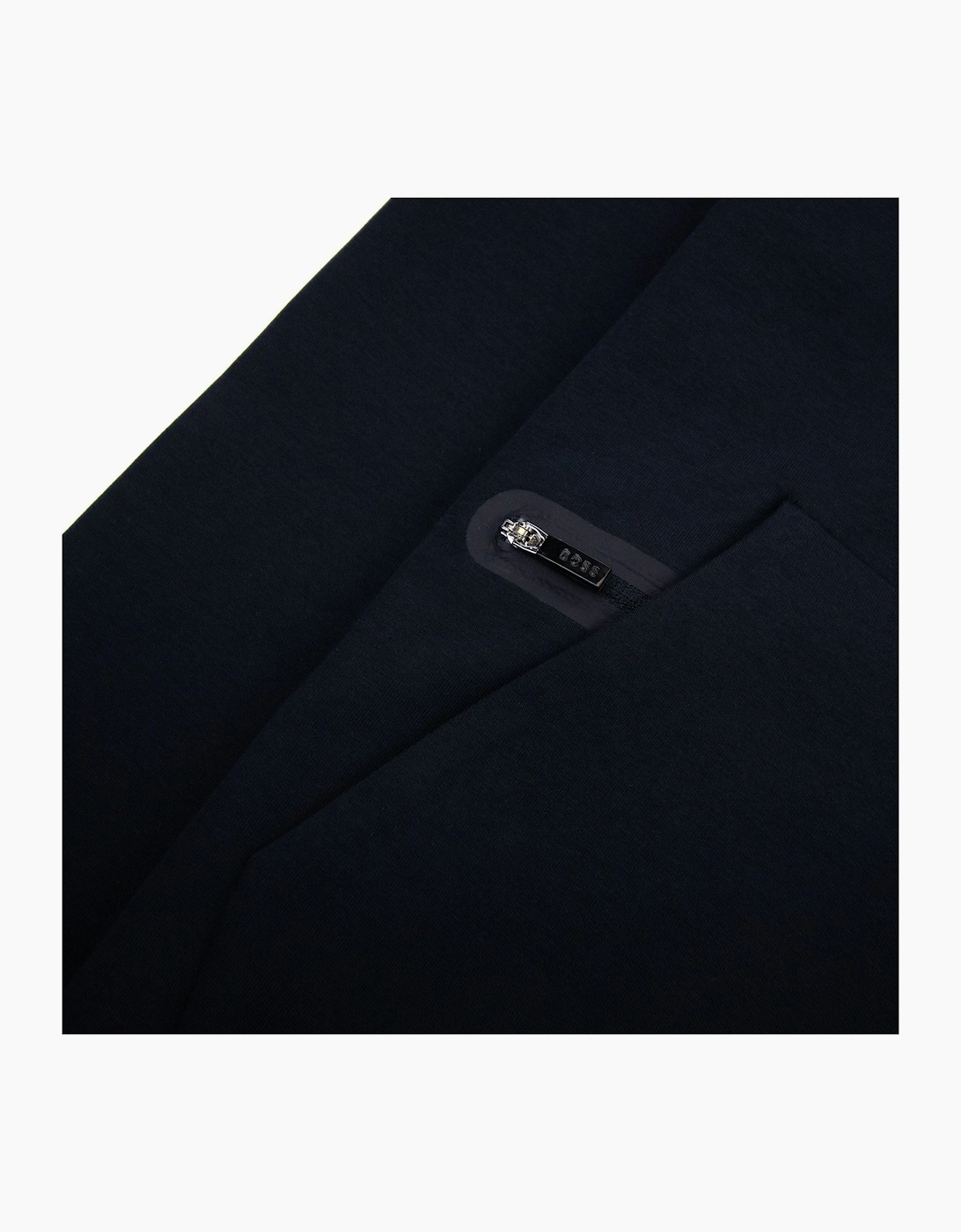 Hugo Boss Saggy 1 Stripe Logo Zip Up Hoody Navy 402