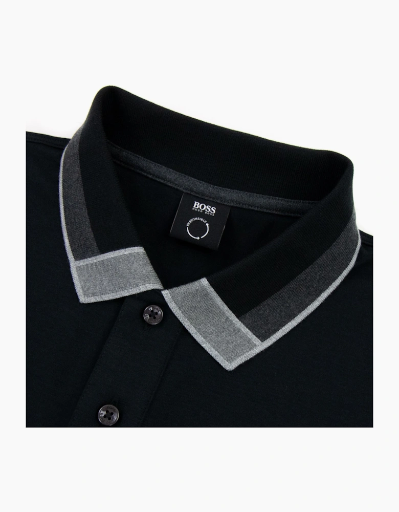 Hugo Boss Parlay 139 Colour Blocked Collar Black 001