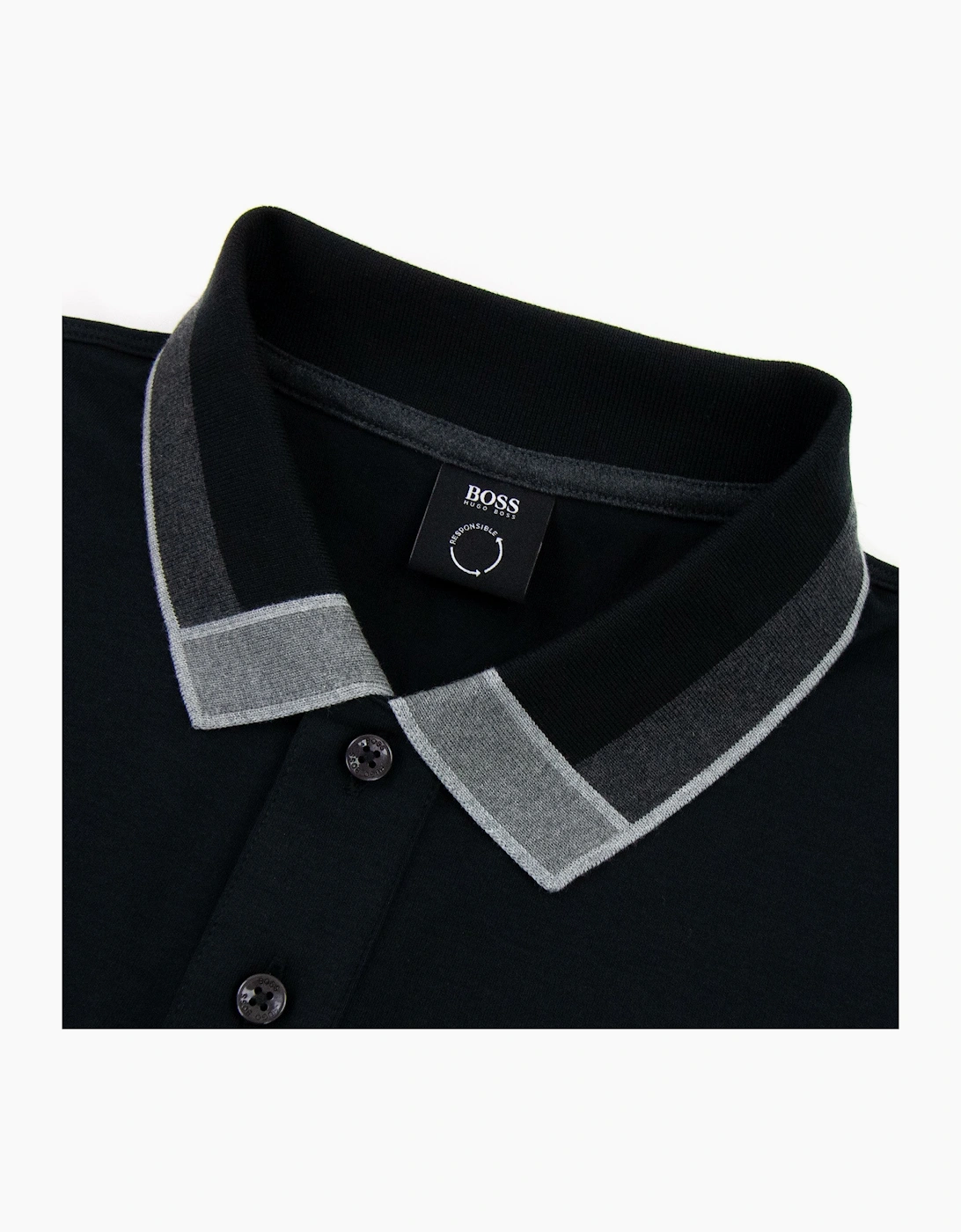 Hugo Boss Parlay 139 Colour Blocked Collar Black 001