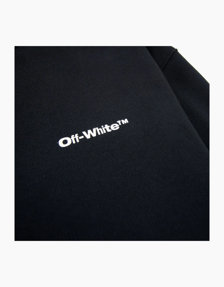 Off White Wave Outline Diag Slim Crewneck Black