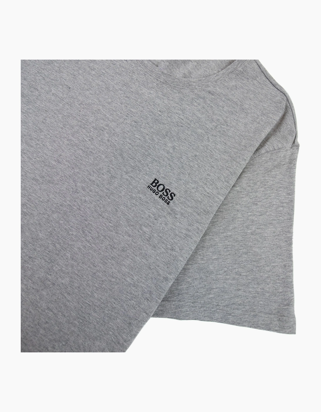 Hugo Boss Embroidered Logo Rn T Shirt Grey Black