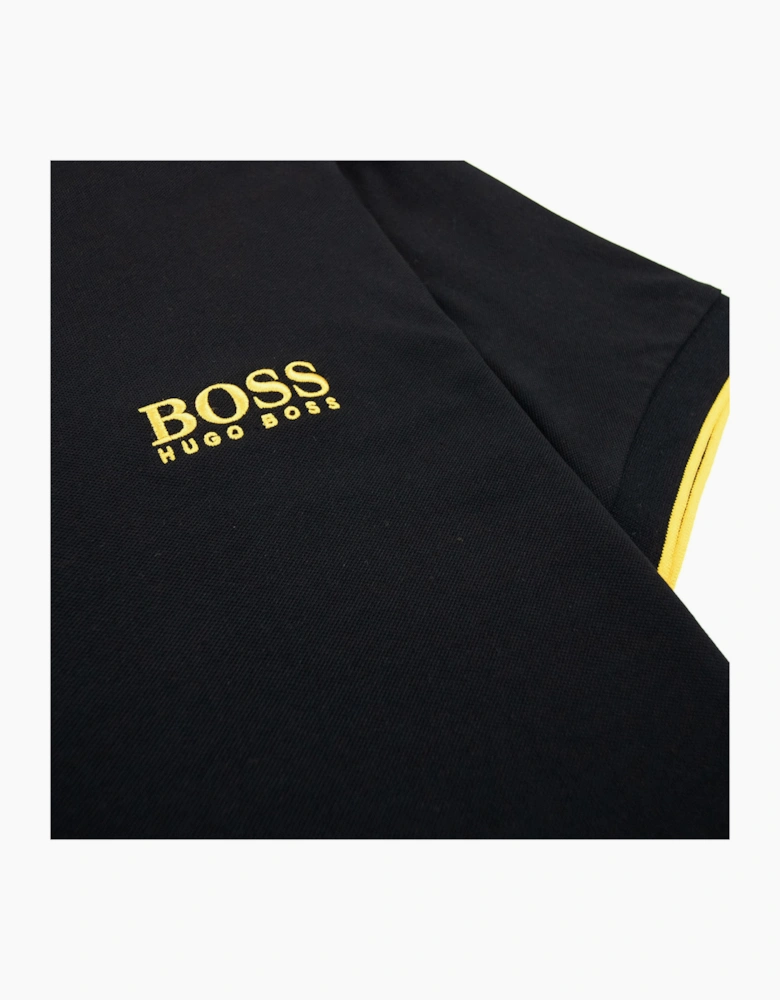 Hugo Boss Paddy Pro Golf Polo Shirt Black 001