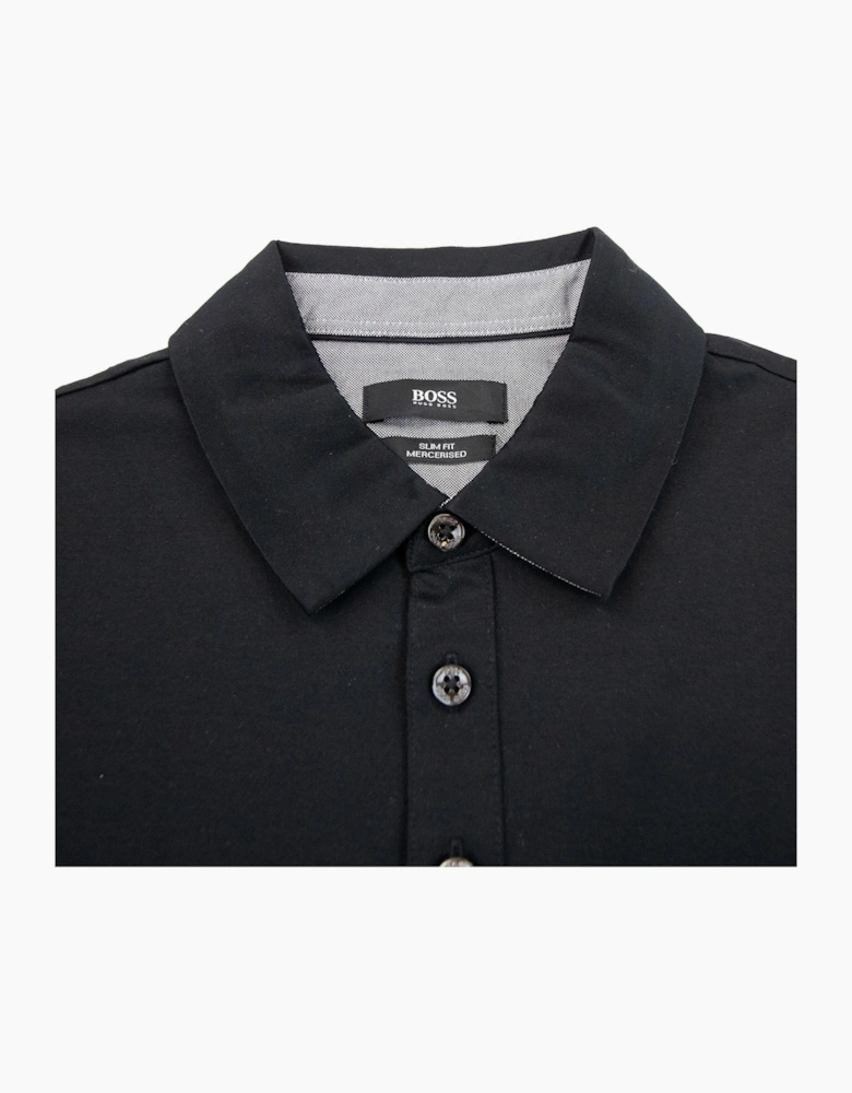 Hugo Boss Paver 01 Long Sleeve Cuff Polo Black