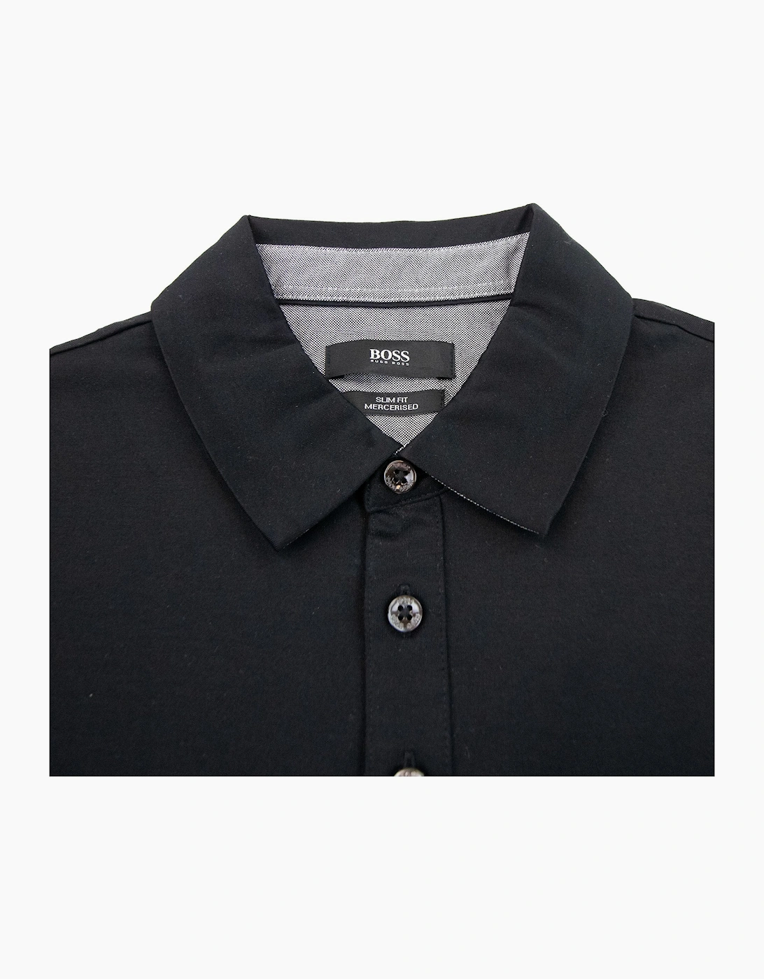 Hugo Boss Paver 01 Long Sleeve Cuff Polo Black