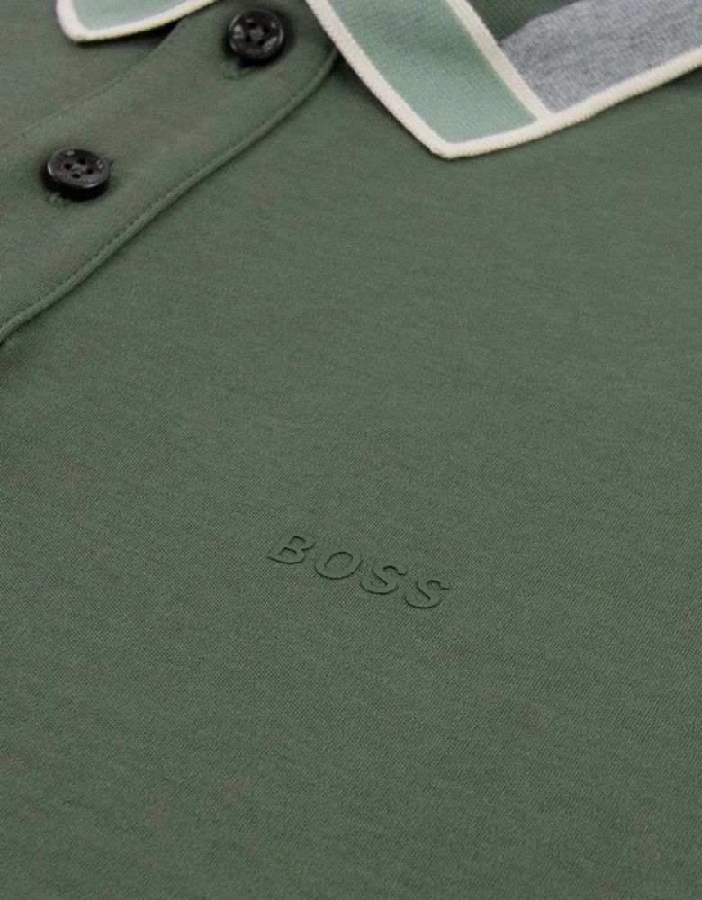 Hugo Boss Parlay 139 Colour Blocked Collar Khaki