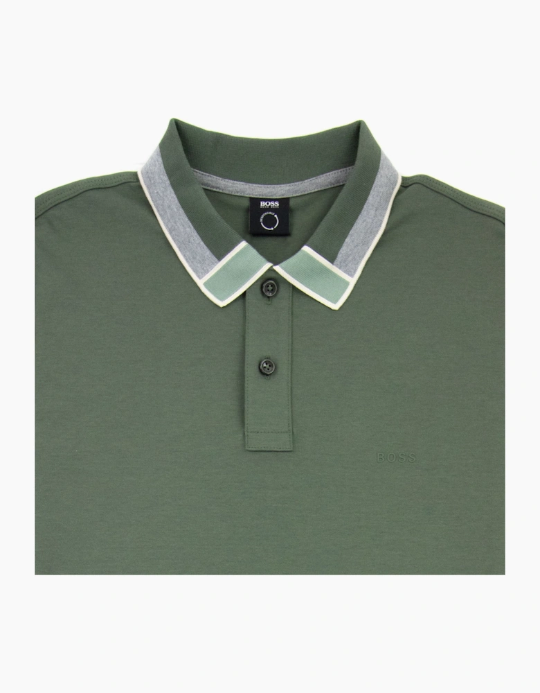 Hugo Boss Parlay 139 Colour Blocked Collar Khaki