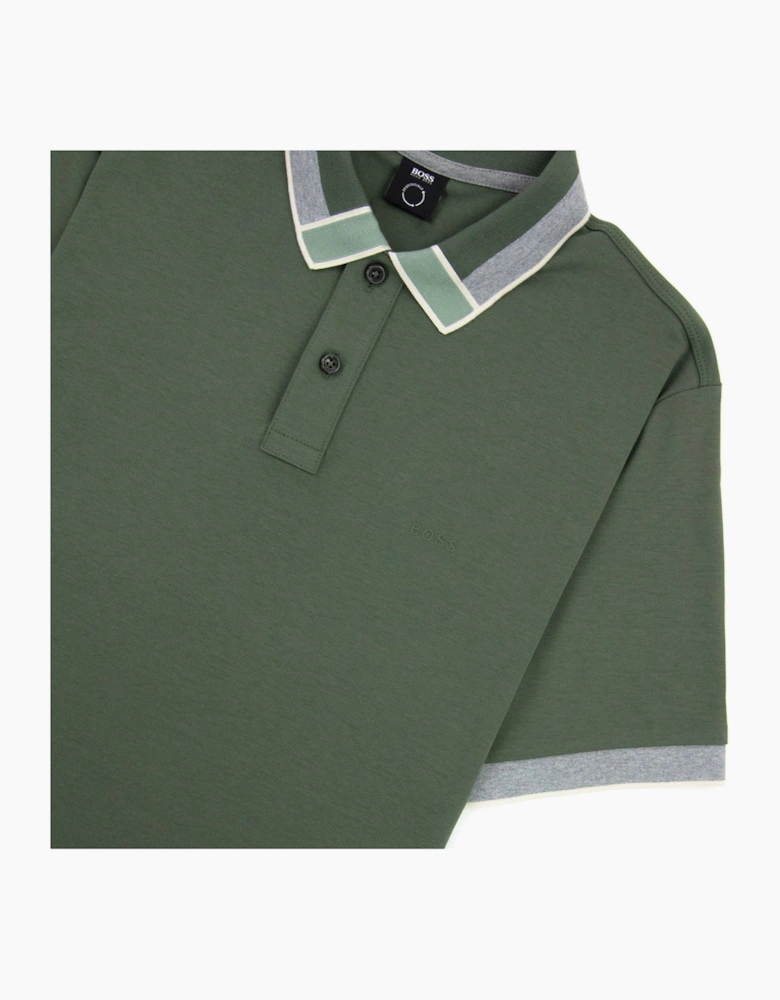 Hugo Boss Parlay 139 Colour Blocked Collar Khaki