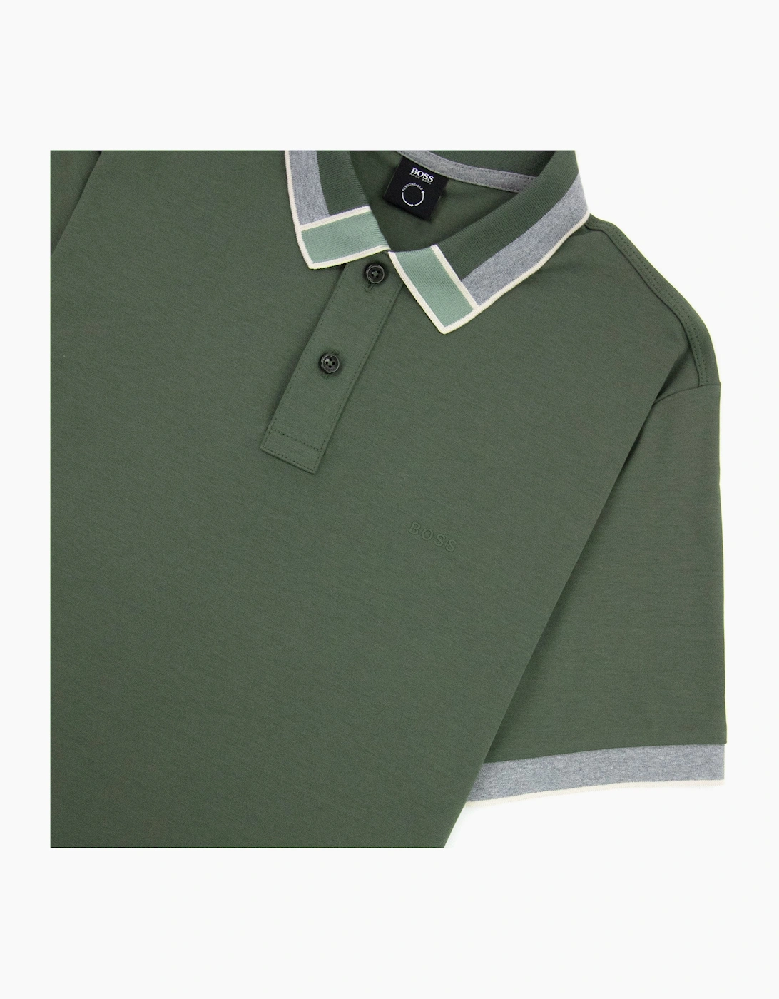 Hugo Boss Parlay 139 Colour Blocked Collar Khaki