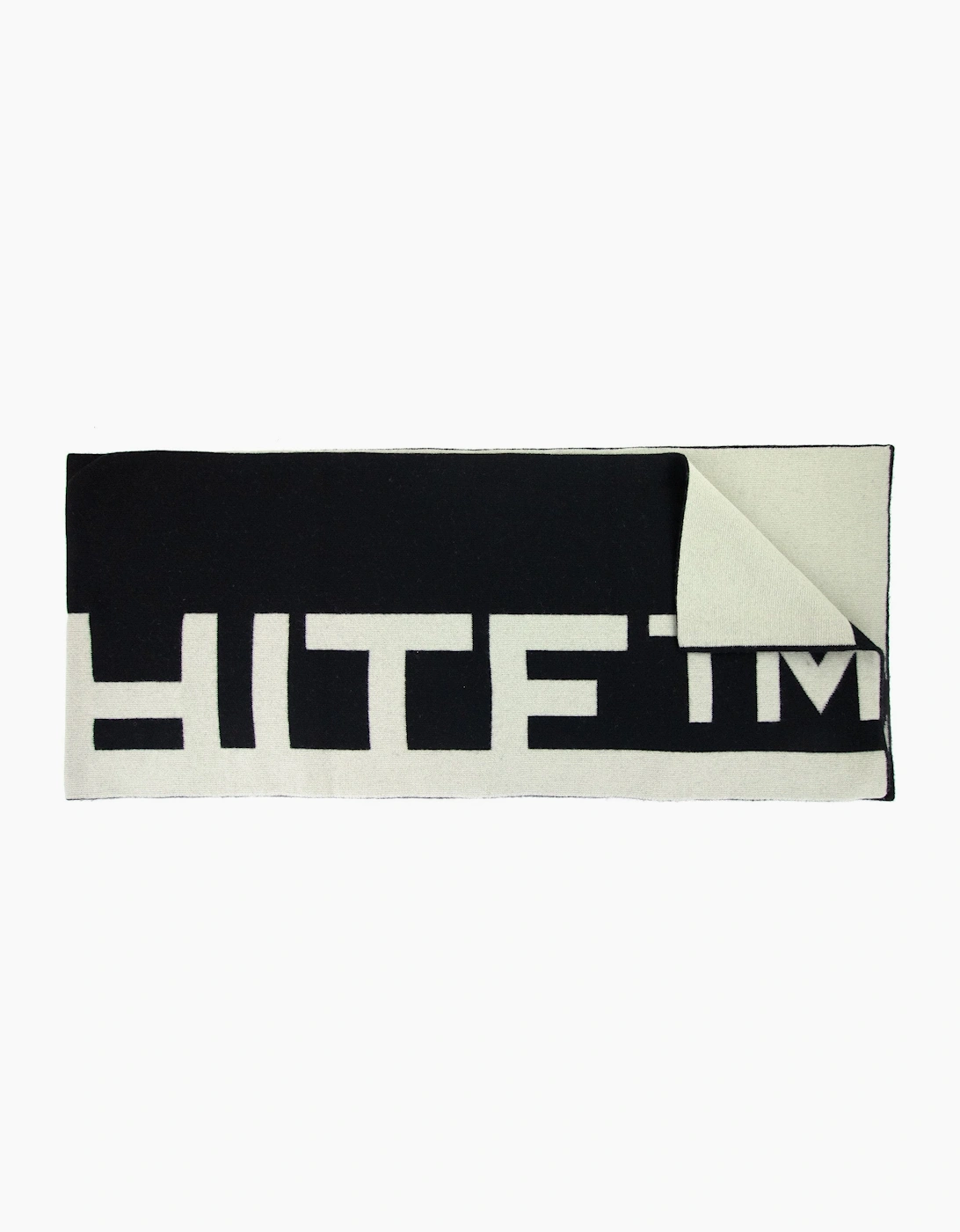 Off White Women Logo Felted Wool Scarf Black/grey