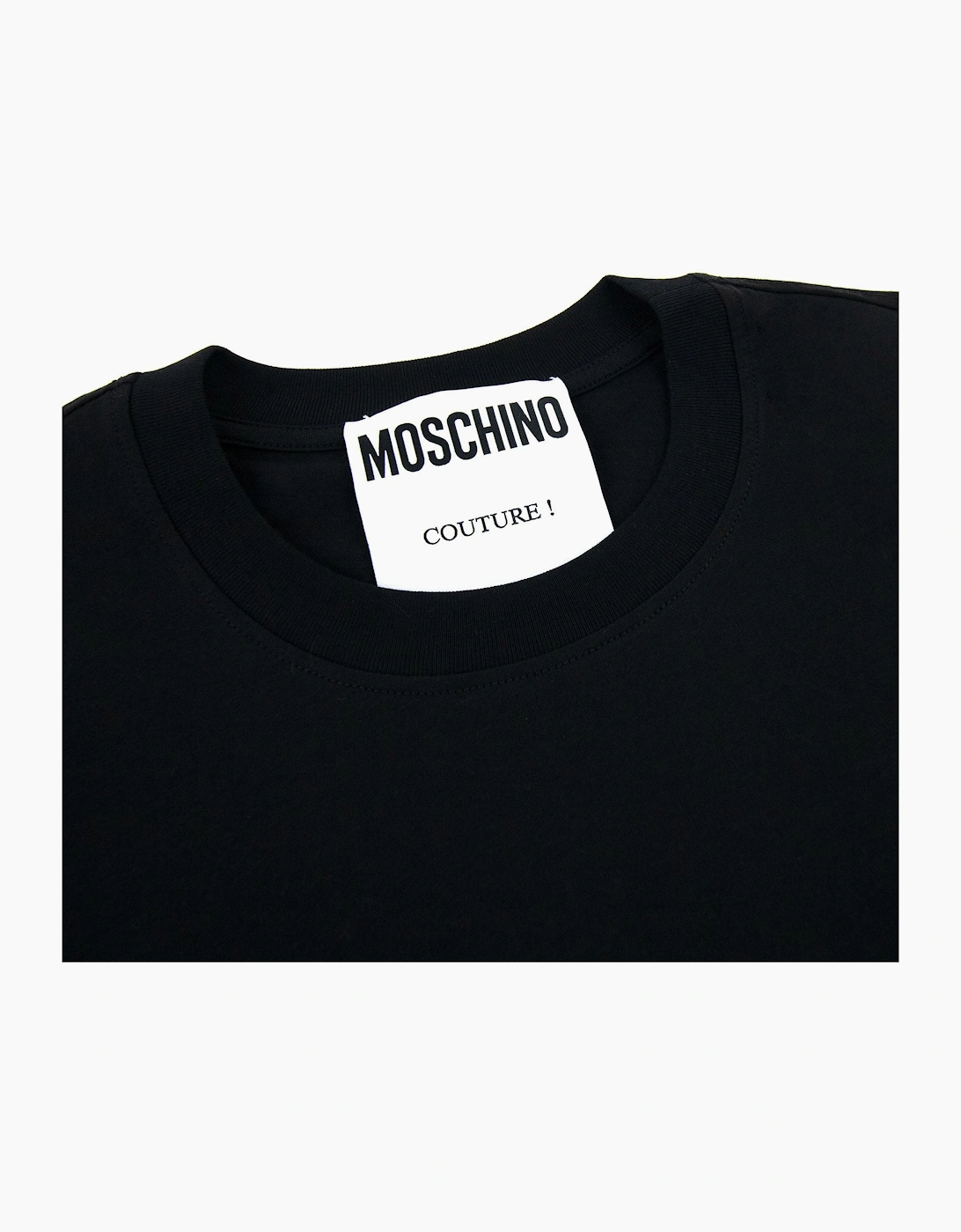 Moschino Couture Block Logo Print T Shirt Black 2555