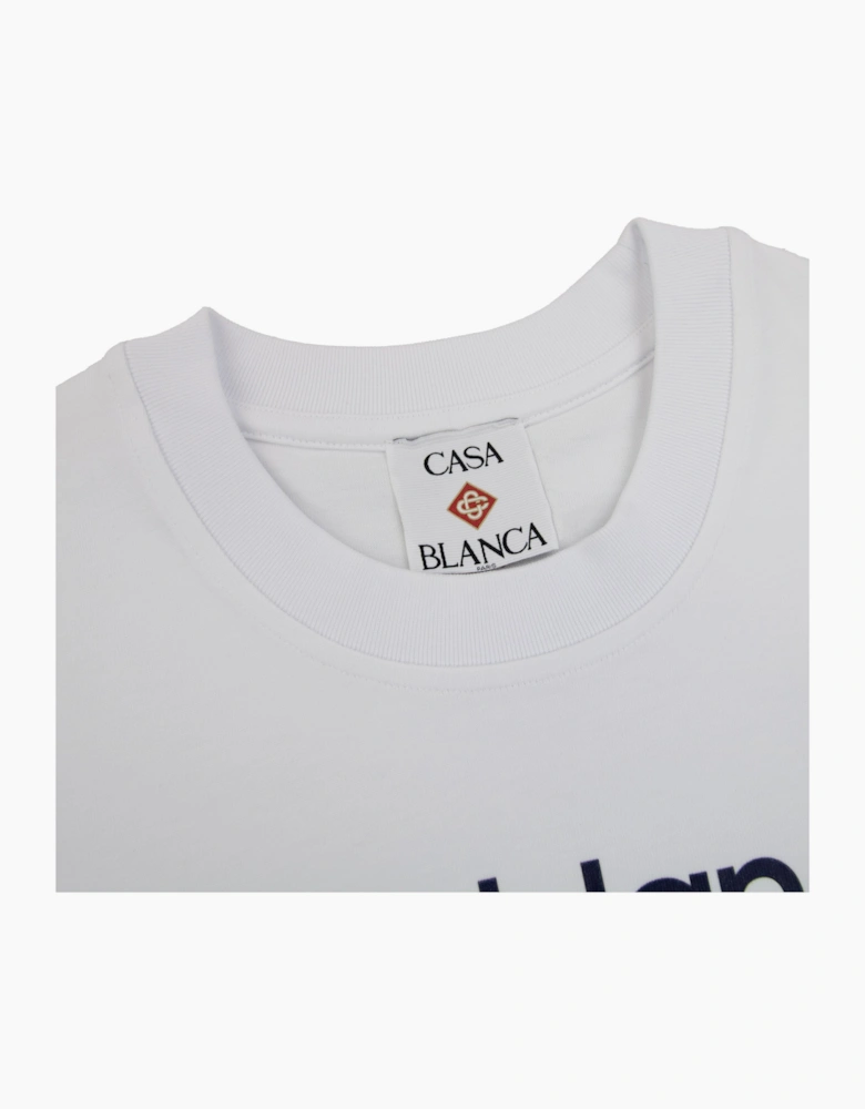 Casablanca Tennis Club Icon Printed T-shirt White