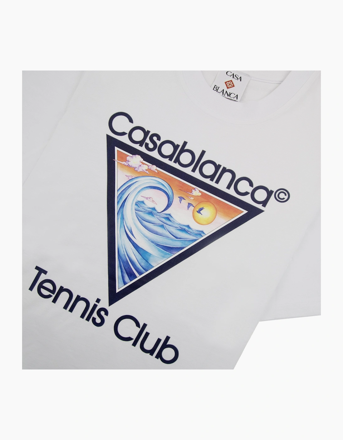 Casablanca Tennis Club Icon Printed T-shirt White