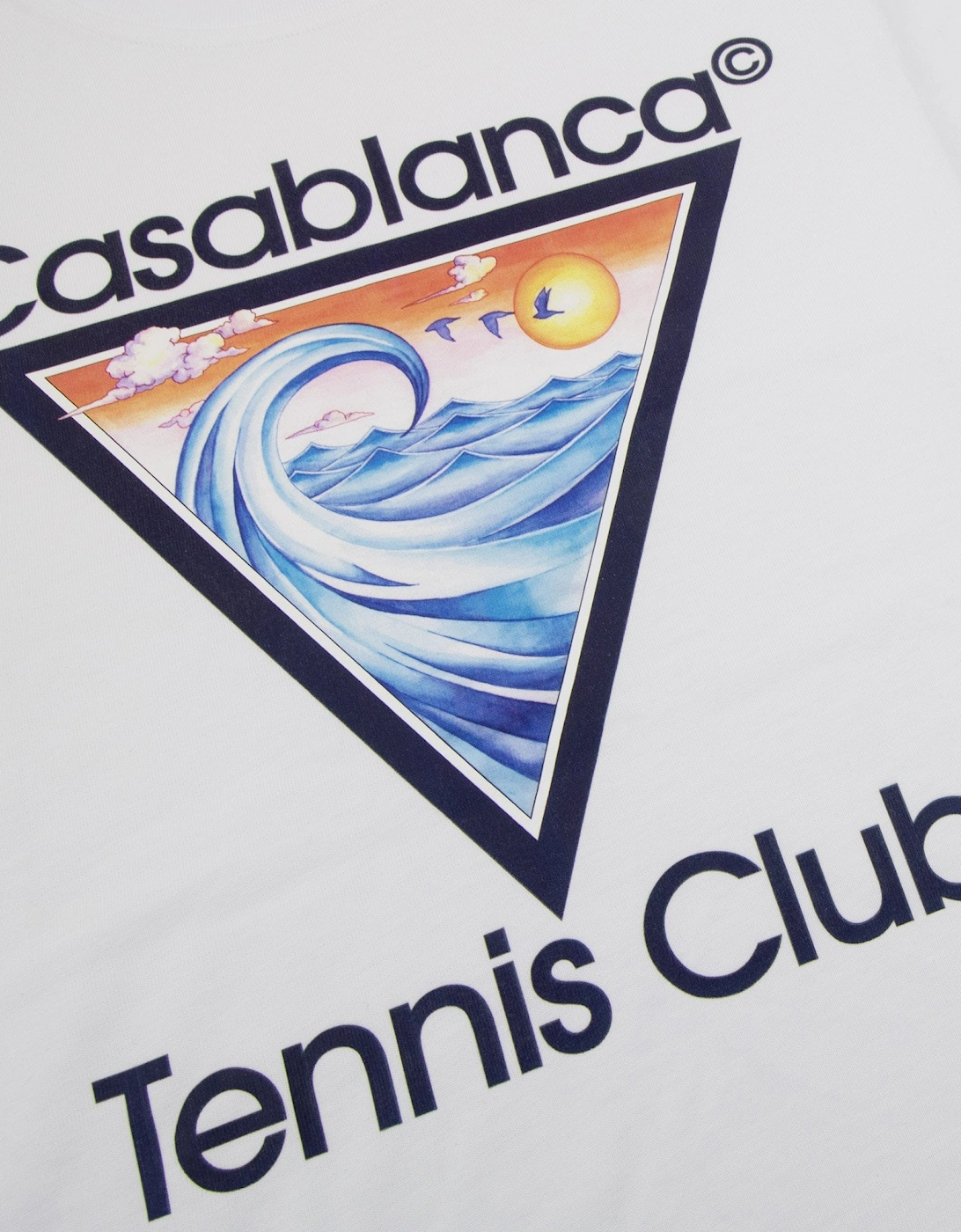 Casablanca Tennis Club Icon Printed T-shirt White