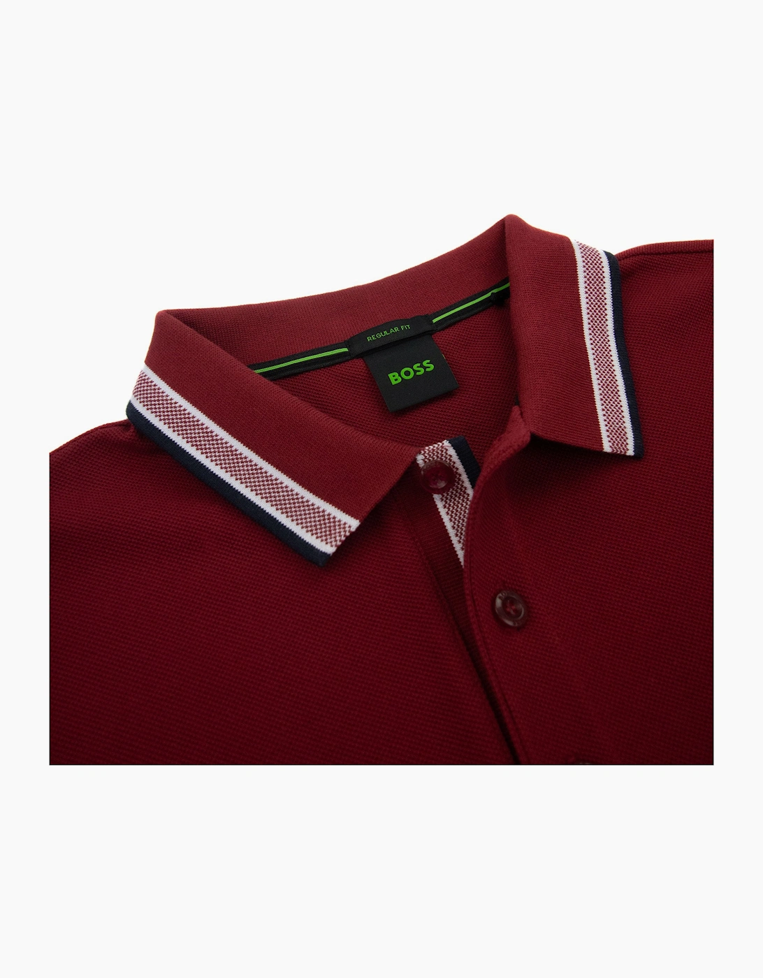 Hugo Boss Paddy Embroidered Logo Polo Burgundy 607