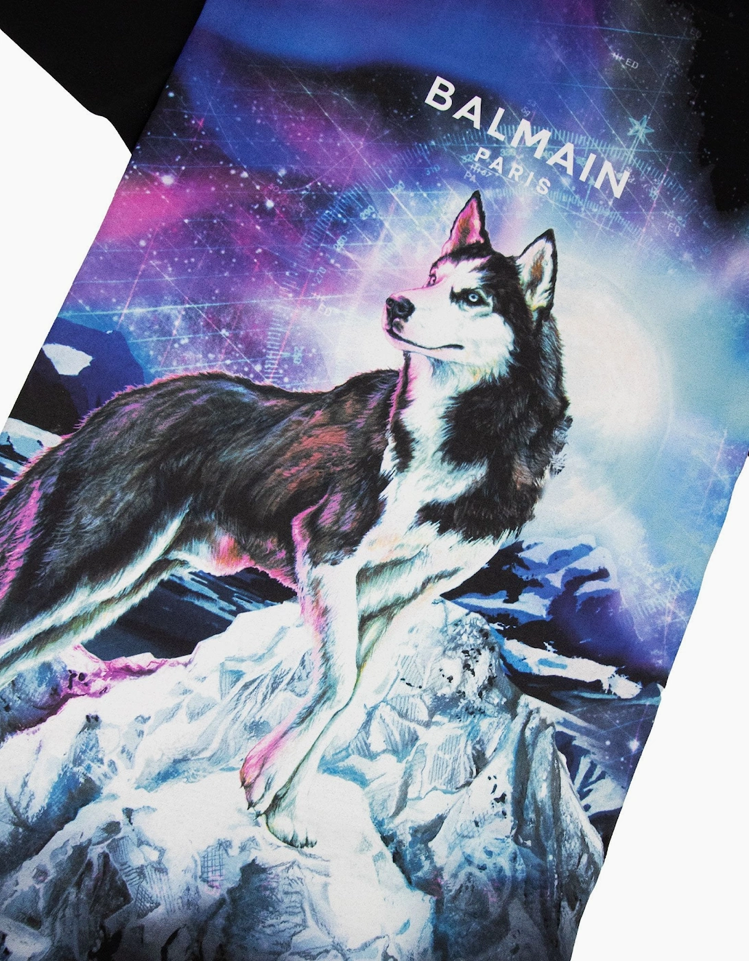 Balmain Oversized Lone Wolf T-Shirt Black