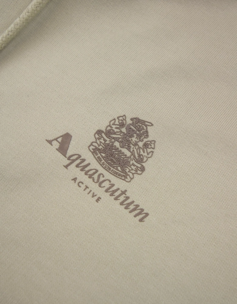 Aquascutum Fz Club Check Hoody Beige 03