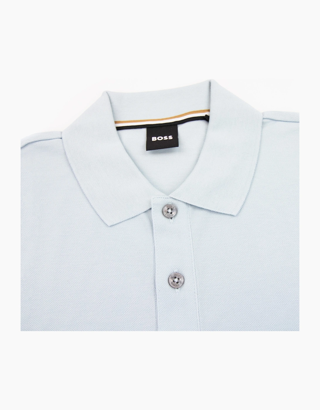 Hugo Boss Pallas Embroidered Logo S/s Polo Light Blue 457