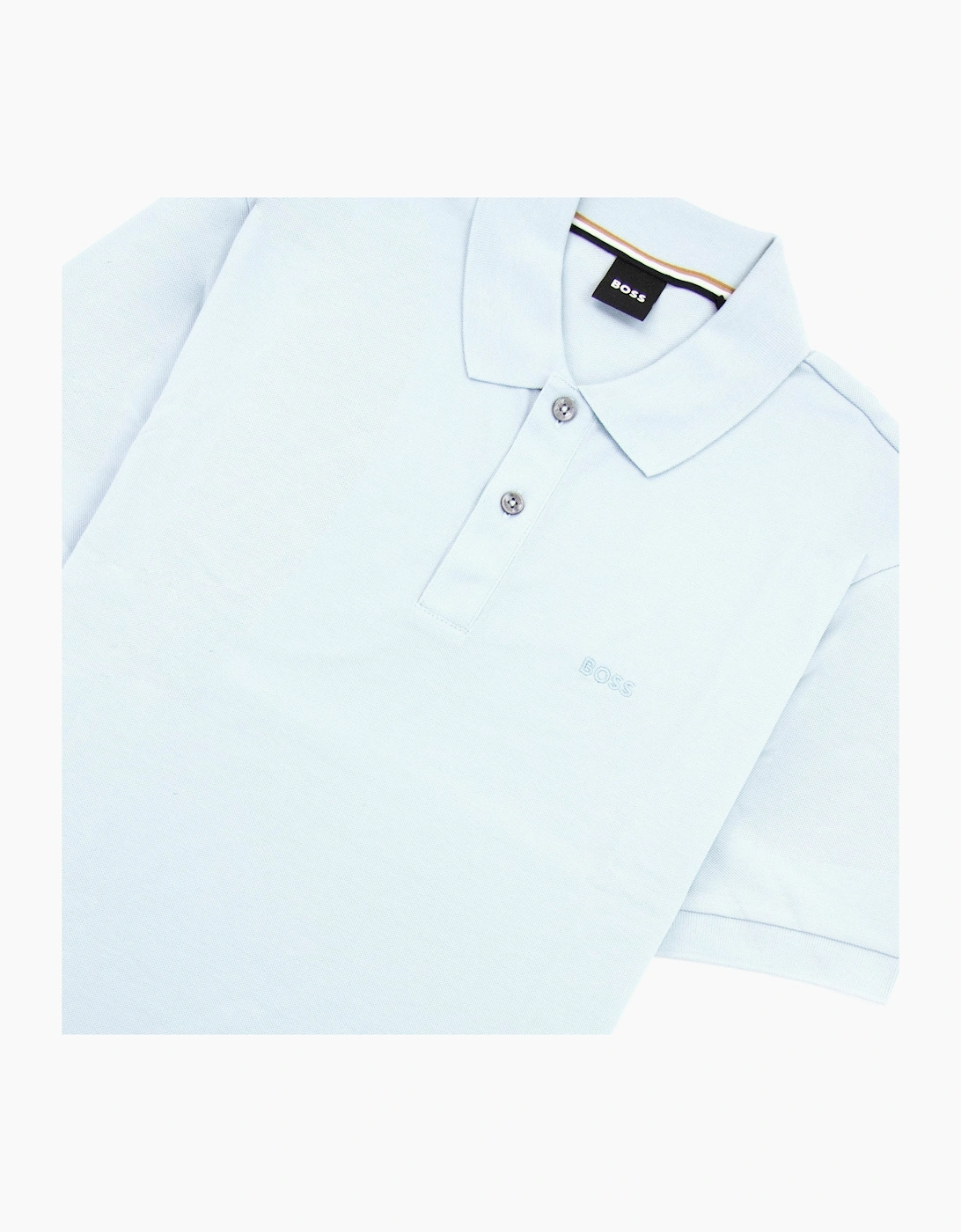 Hugo Boss Pallas Embroidered Logo S/s Polo Light Blue 457