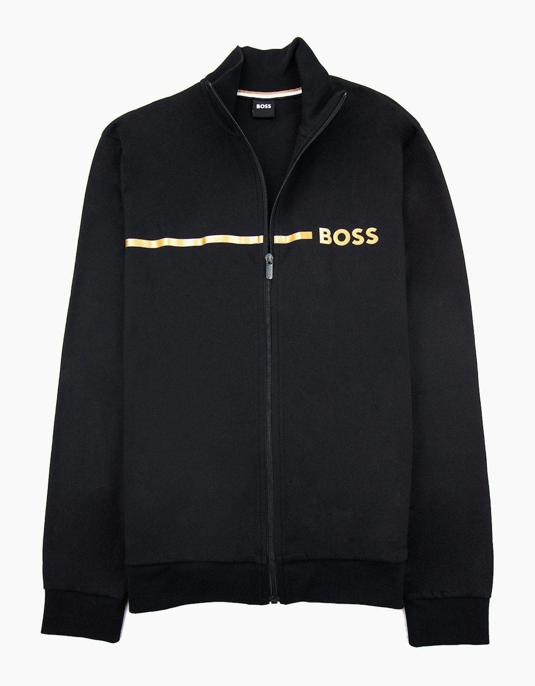 Hugo Boss Stripe Logo Tracksuit Jacket Black 001