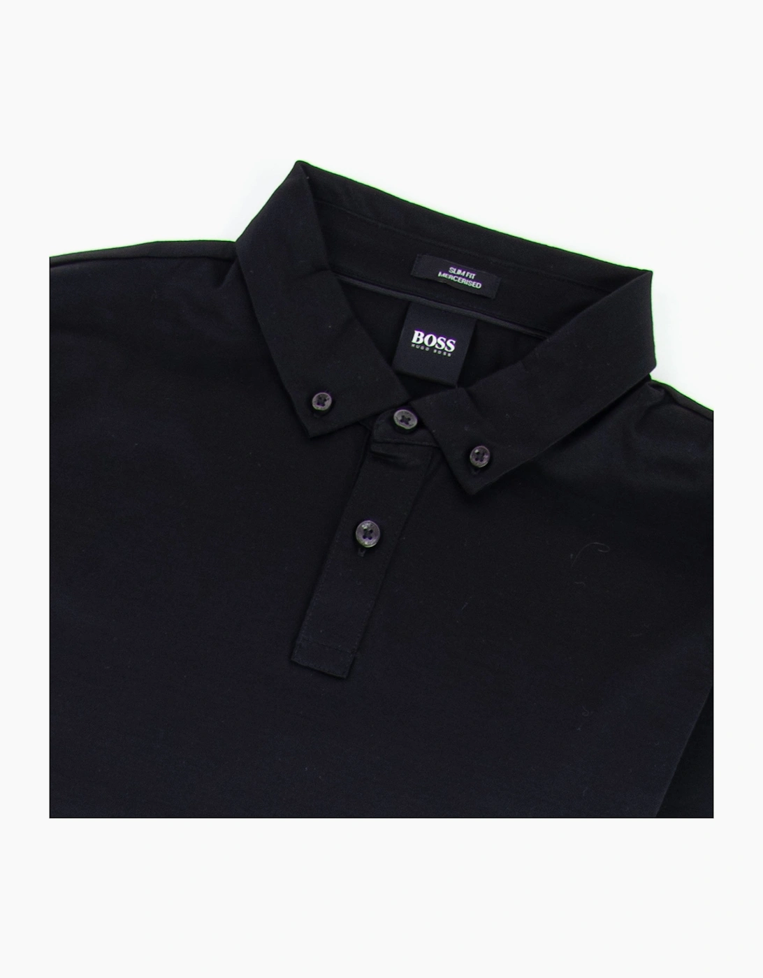 Hugo Boss Paver 12 Long Sleeve Polo Shirt Black