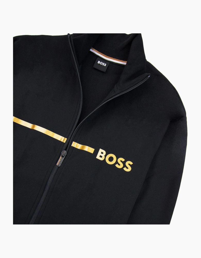 Hugo Boss Stripe Logo Tracksuit Jacket Black 001