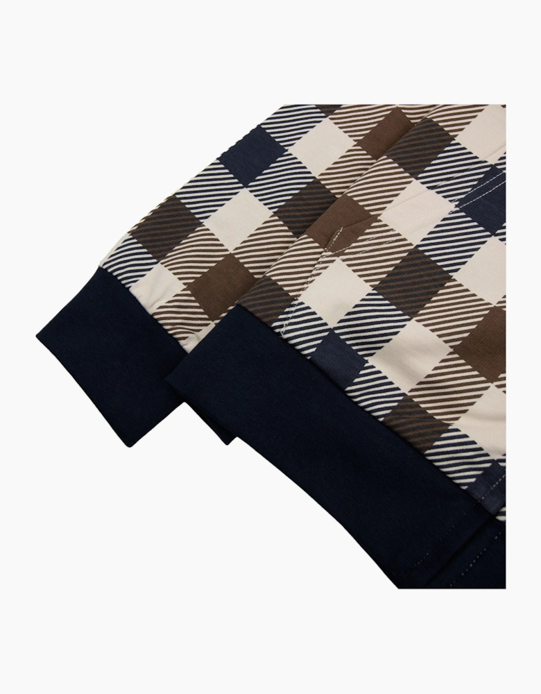 Aquascutum Macro Iconic Hoodie Navy 11