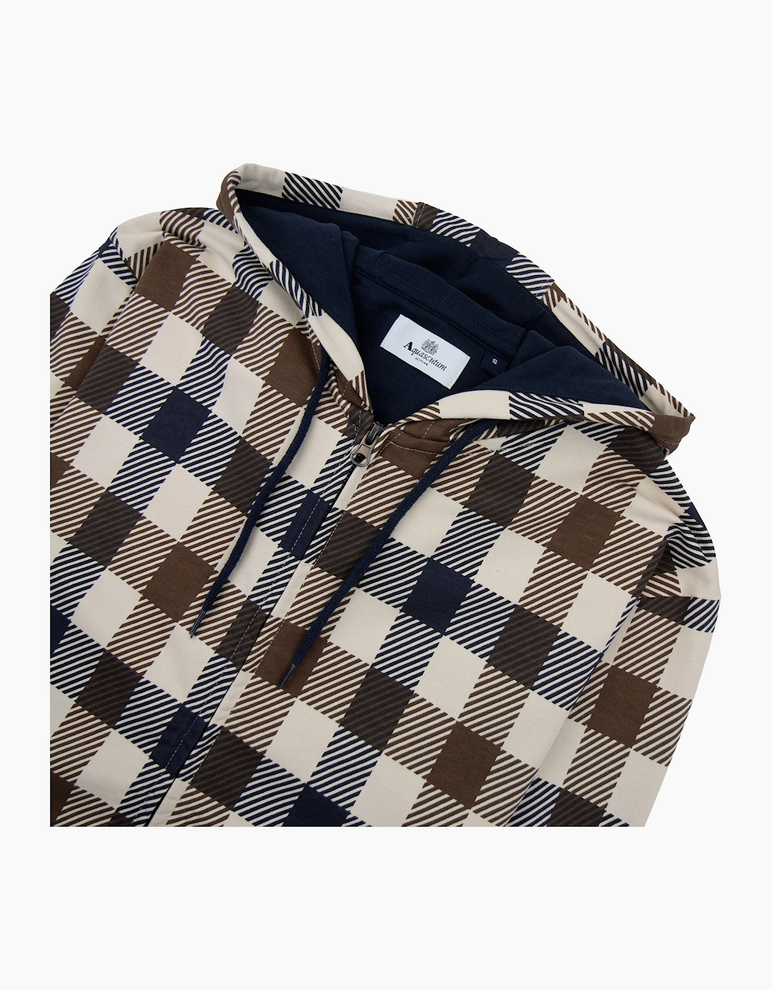 Aquascutum Macro Iconic Hoodie Navy 11