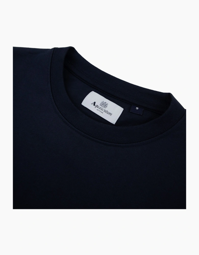 Aquascutum Iconic Pocket Crewneck Navy 11