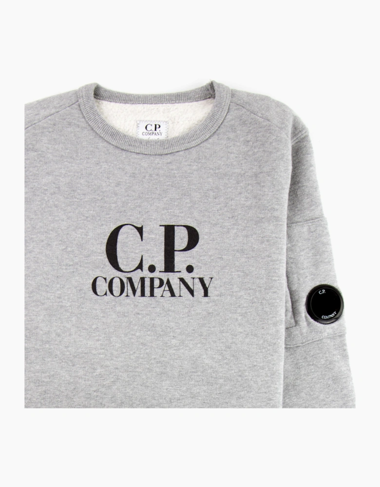 CP Company Undersixteen Basic Lens Crewneck Sweatshirt Grey M93