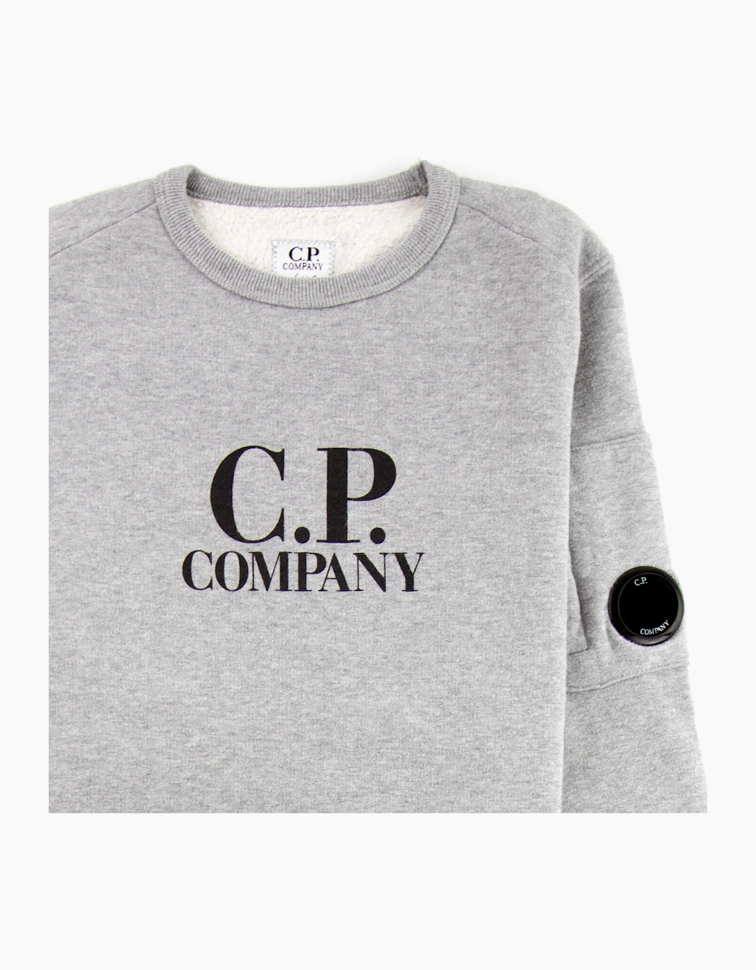 CP Company Undersixteen Basic Lens Crewneck Sweatshirt Grey M93
