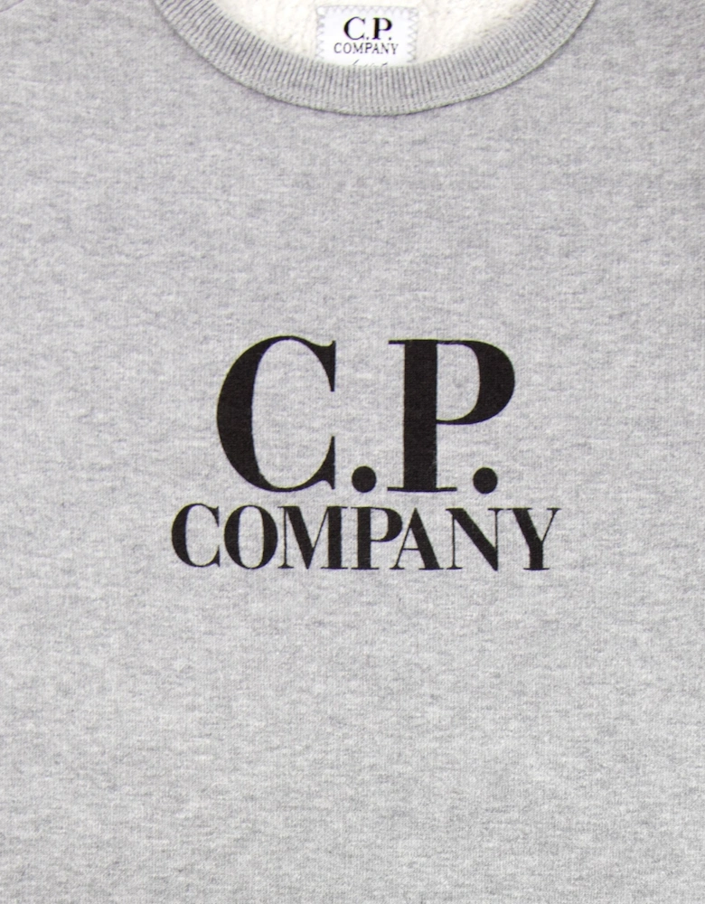 CP Company Undersixteen Basic Lens Crewneck Sweatshirt Grey M93