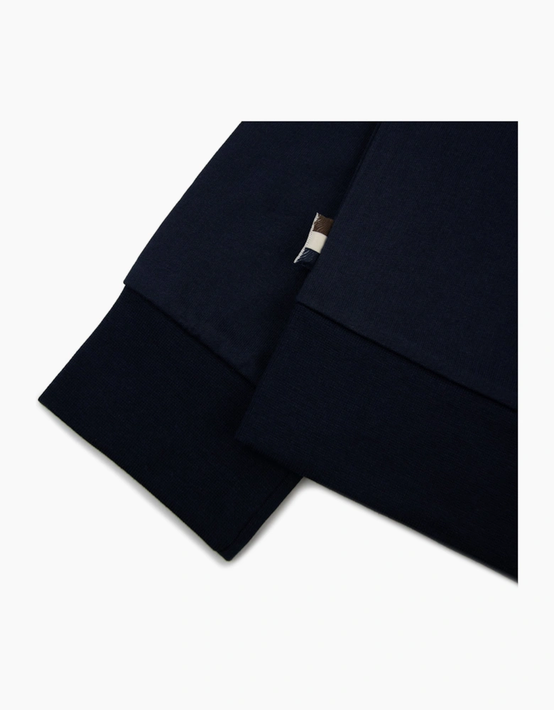 Aquascutum Iconic Pocket Crewneck Navy 11