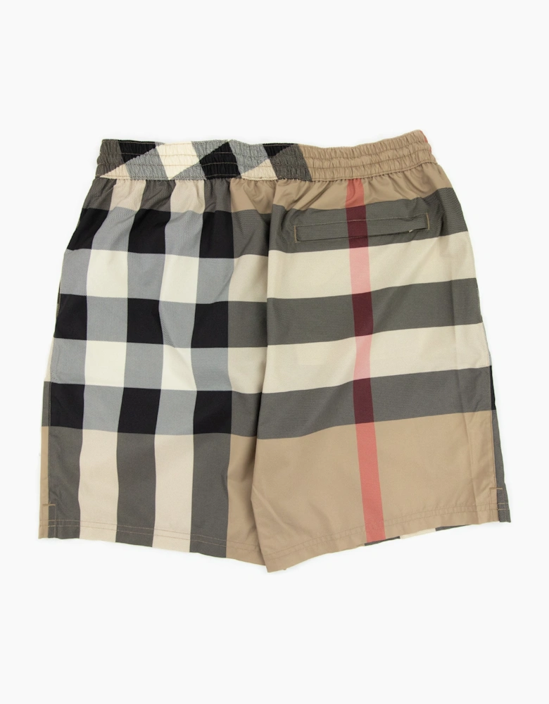 Burberry Guildes Check Shorts Archive Beige