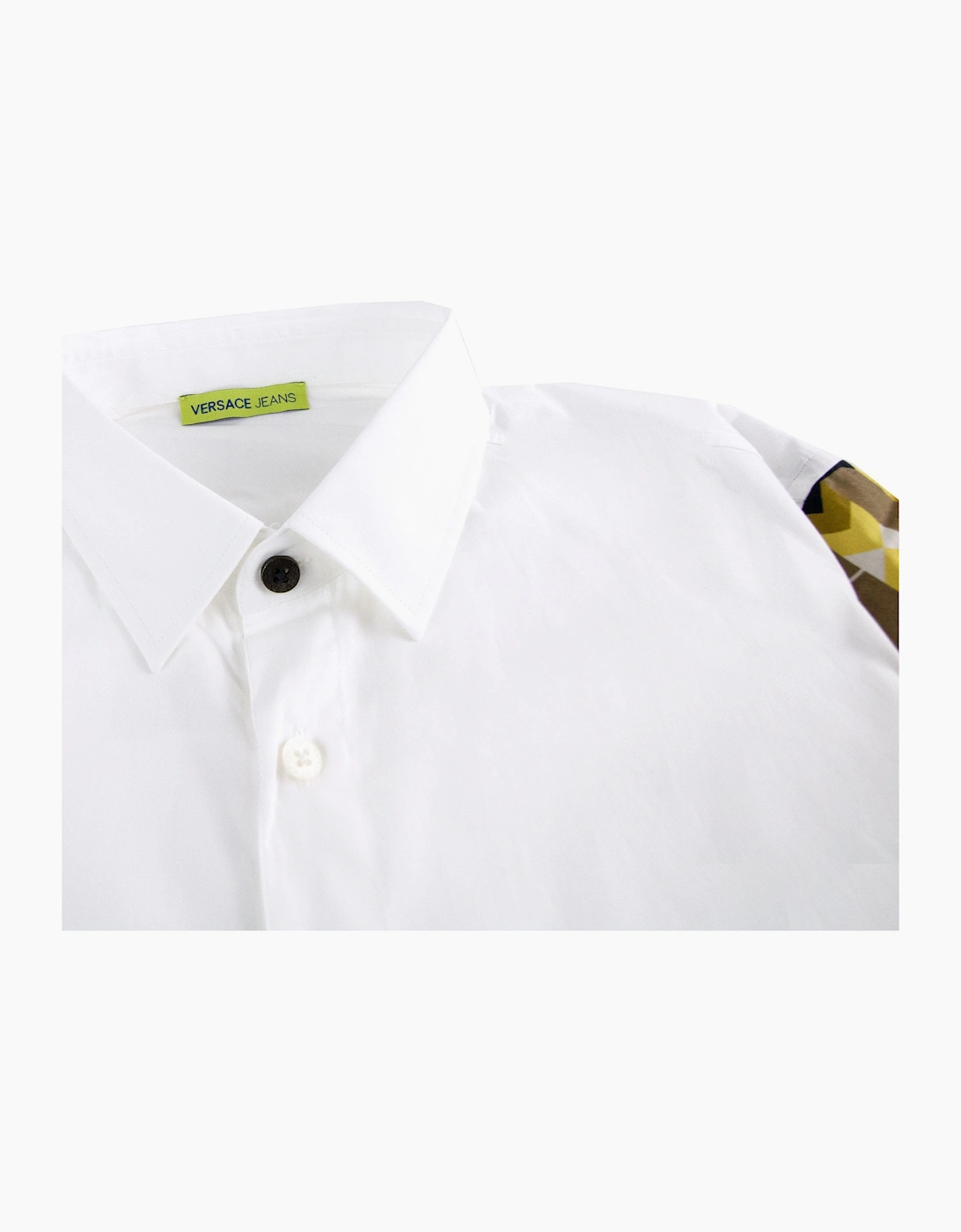 Versace Jeans Short Sleeve Printed Shirt White