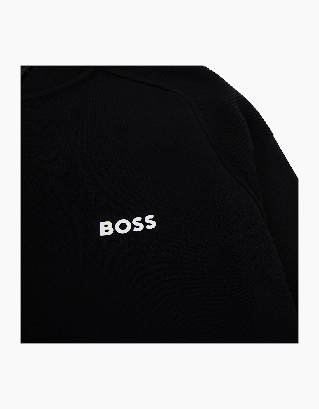 Hugo Boss Zalfar Zip Bomber Sweatshirt Black 001