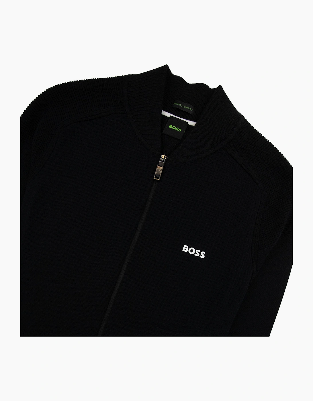 Hugo Boss Zalfar Zip Bomber Sweatshirt Black 001