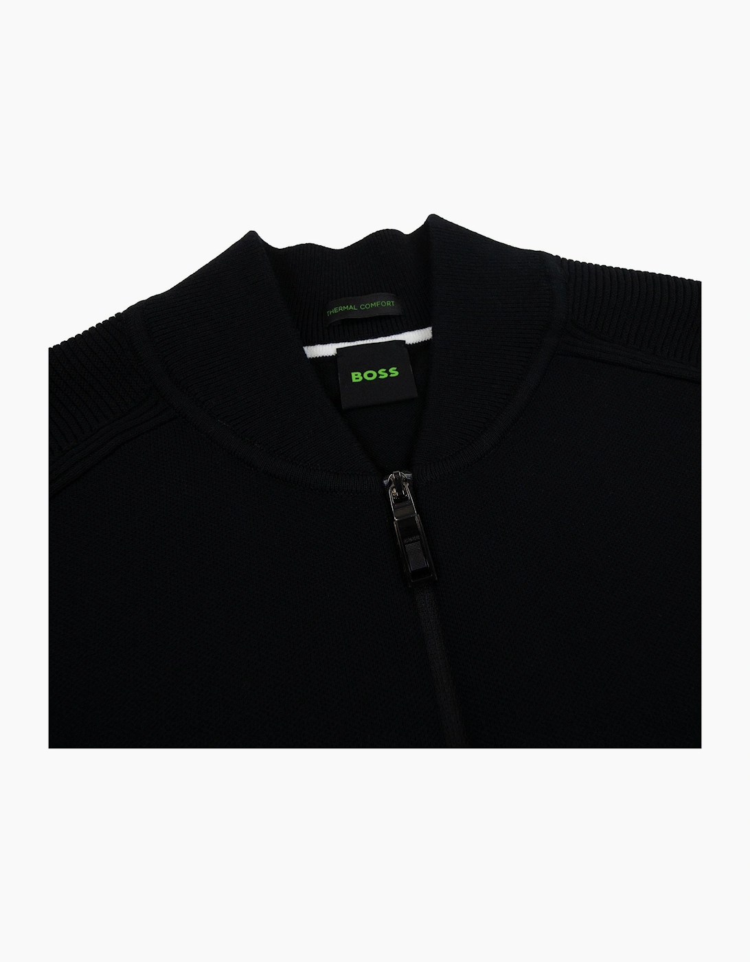 Hugo Boss Zalfar Zip Bomber Sweatshirt Black 001